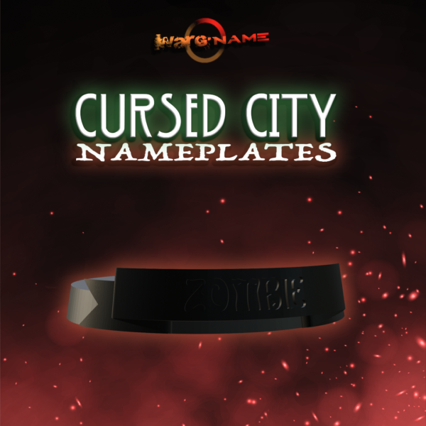 WARHAMMER QUEST CURSED CITY NAMEPLATES SET (3 STYLES)